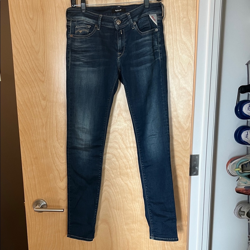 Replay Women's Skinny Jeans - Dark Blue